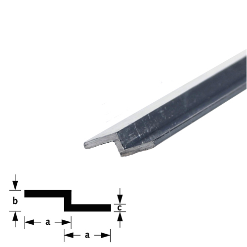 Z-profiel aluminium brute-1 Z-profiel aluminium brute-1