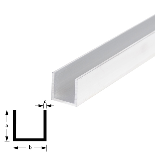 U-profiel aluminium brute-1 U-profiel aluminium brute-1