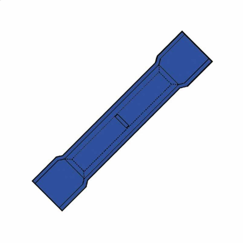 kabelschoen verbinder geisoleerd blauw-2