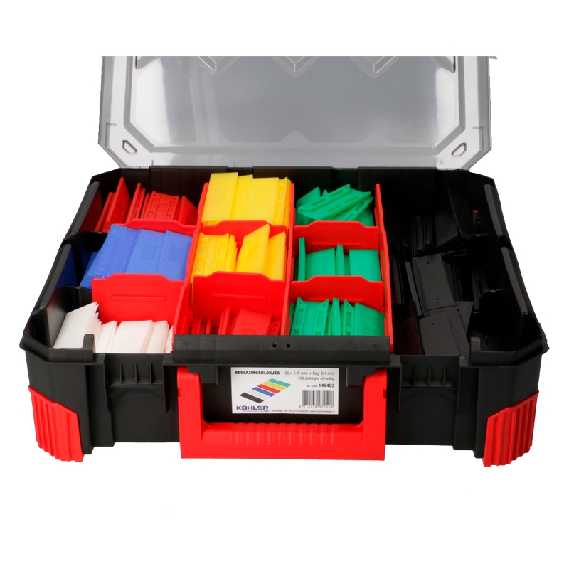 assortiment beglazingsblokjes kunststof-3 assortiment beglazingsblokjes kunststof-3