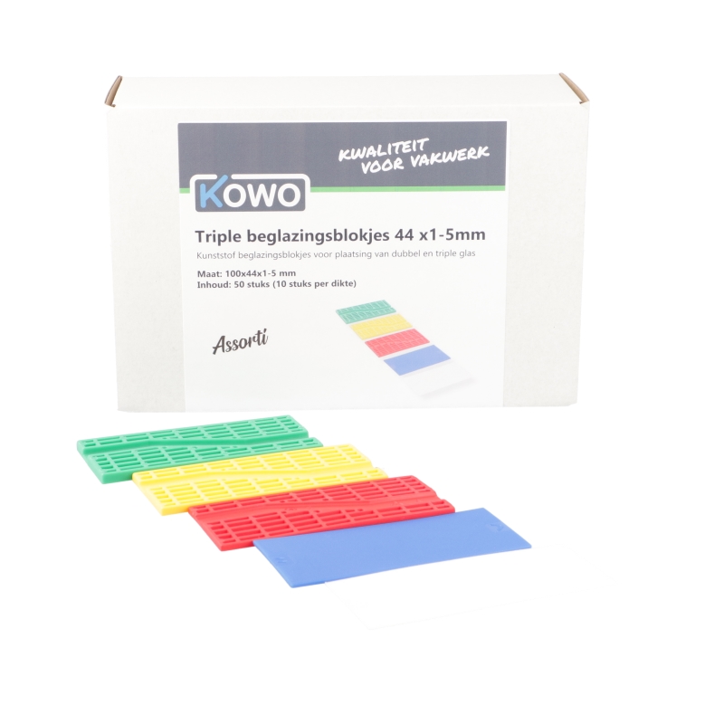 assortiment beglazingsblokjes kunststof-1 assortiment beglazingsblokjes kunststof-1