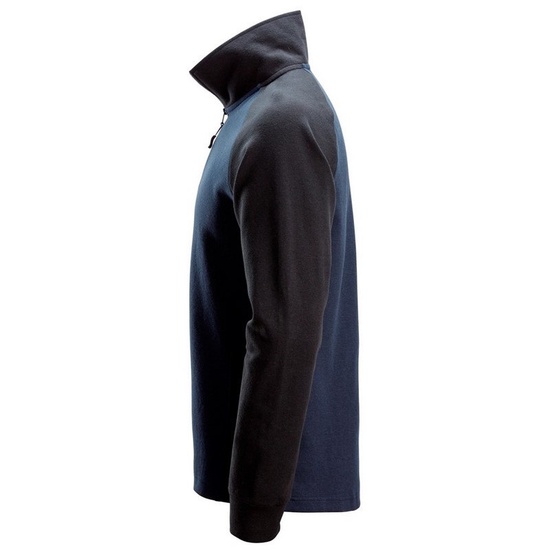 sweatshirt 1/2 zip tweekleurig snickers-3 sweatshirt 1/2 zip tweekleurig snickers-3