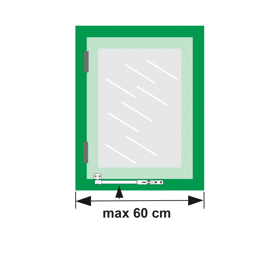 telescoop uitzetter rvs/zwart axa-4 telescoop uitzetter rvs/zwart axa-4