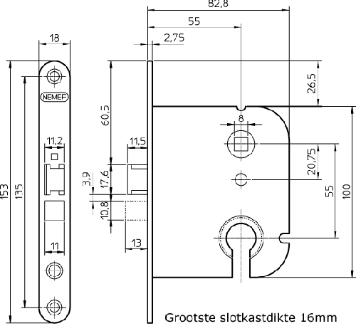 deurslot insteek d&n pc nemef-3 deurslot insteek d&n pc nemef-3