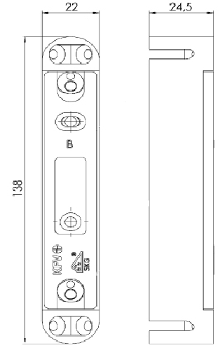 sluitkom/plaat verzinkt kfv-1 sluitkom/plaat verzinkt kfv-1