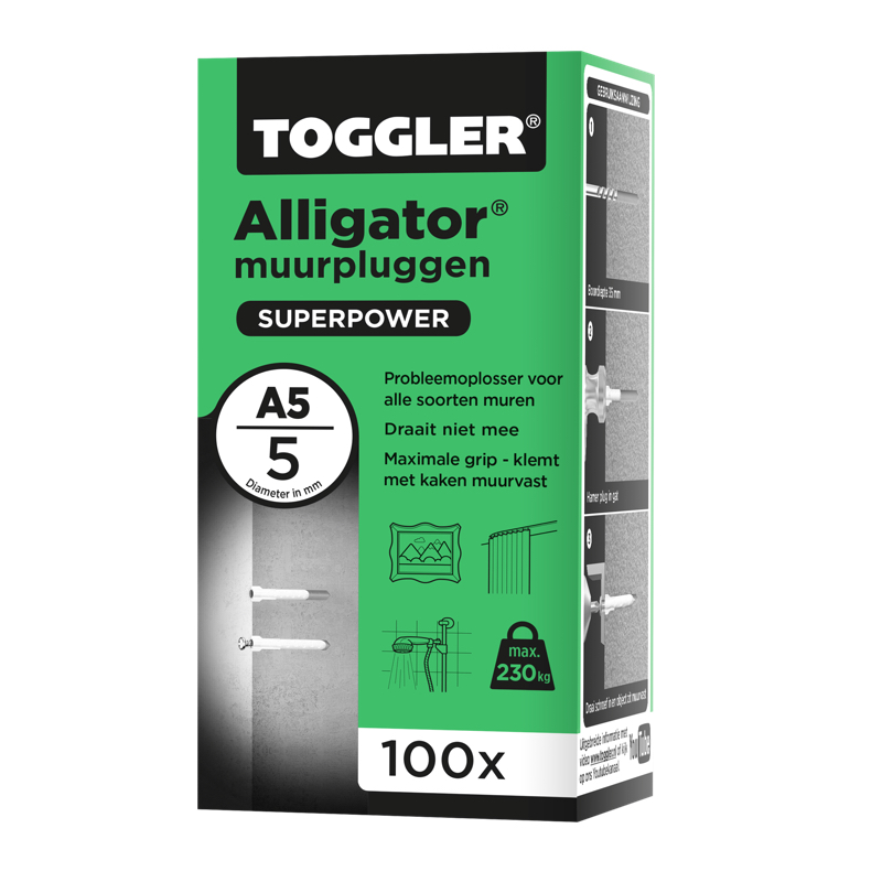 plug alligator zonder flens toggler-4 plug alligator zonder flens toggler-4