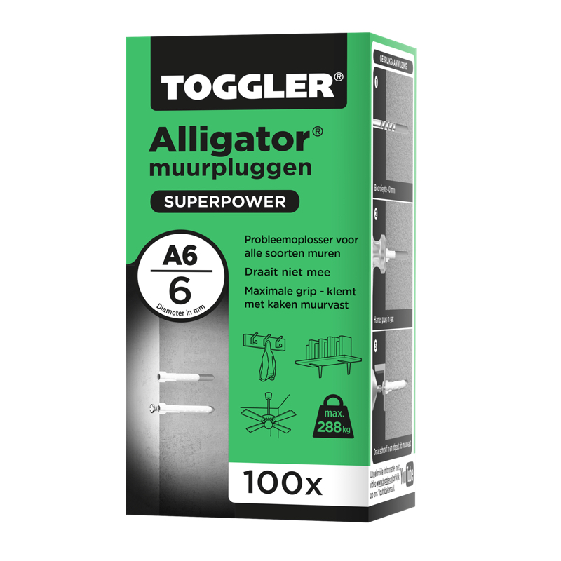 plug alligator zonder flens toggler-4 plug alligator zonder flens toggler-4