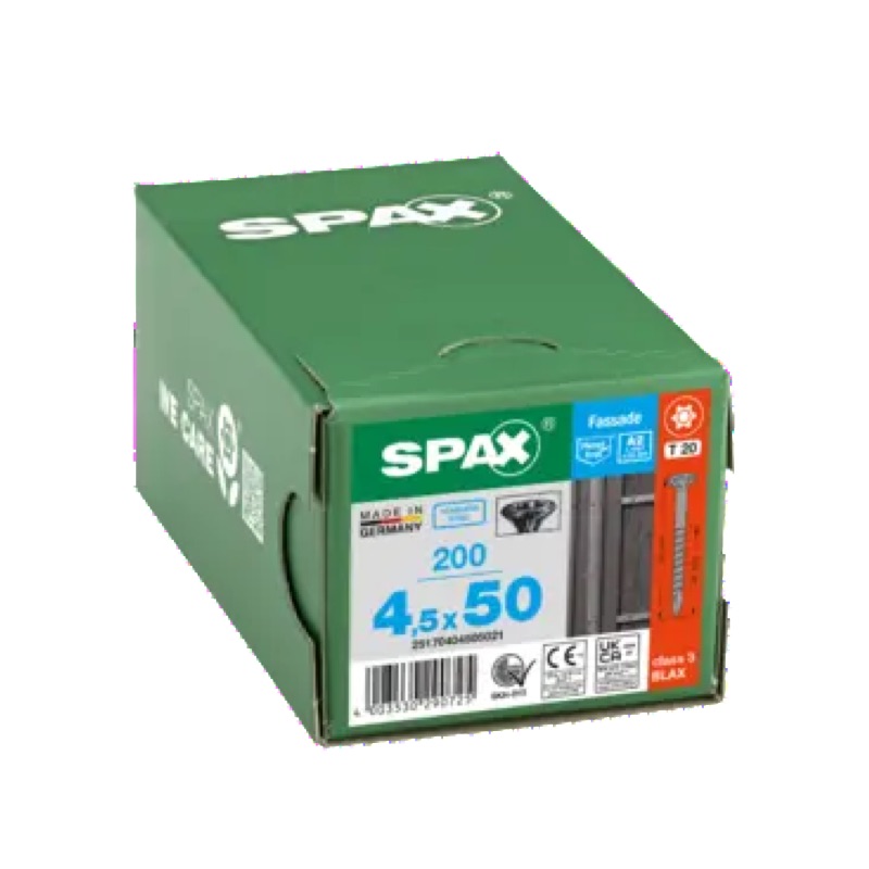 gevelschroef zwart rvs a2 spax-3 gevelschroef zwart rvs a2 spax-3