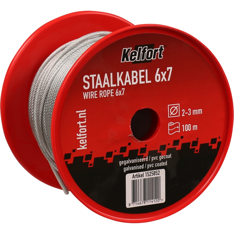 staalkabel elvz met pvc coating kelfort-7 staalkabel elvz met pvc coating kelfort-7