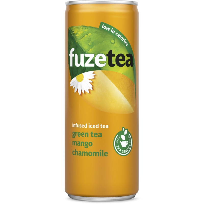 blikje fuze tea green tea mango-1 blikje fuze tea green tea mango-1