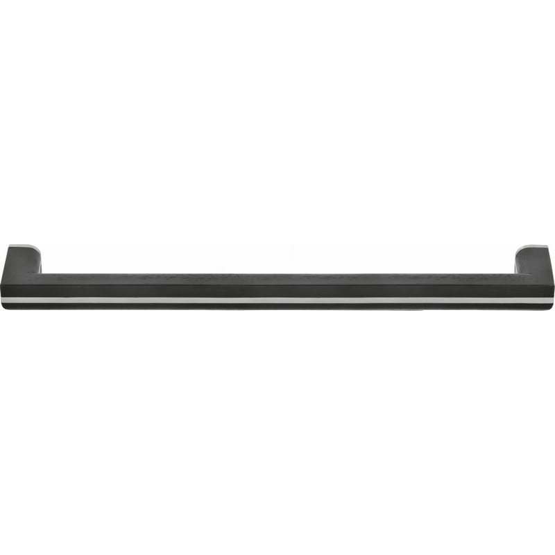 meubelgreep rvs/eiken zwart-1 meubelgreep rvs/eiken zwart-1