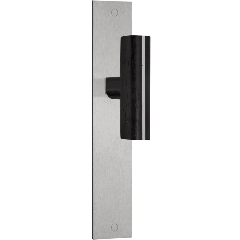 deurkruk rvs/eiken zwart-1 deurkruk rvs/eiken zwart-1