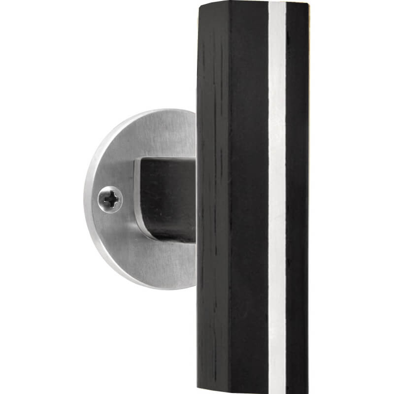kastknop rvs/eiken zwart-1 kastknop rvs/eiken zwart-1