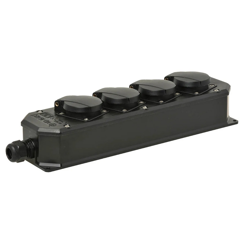 verdeelblok nylon 4-voudig zonder kabel-1 verdeelblok nylon 4-voudig zonder kabel-1