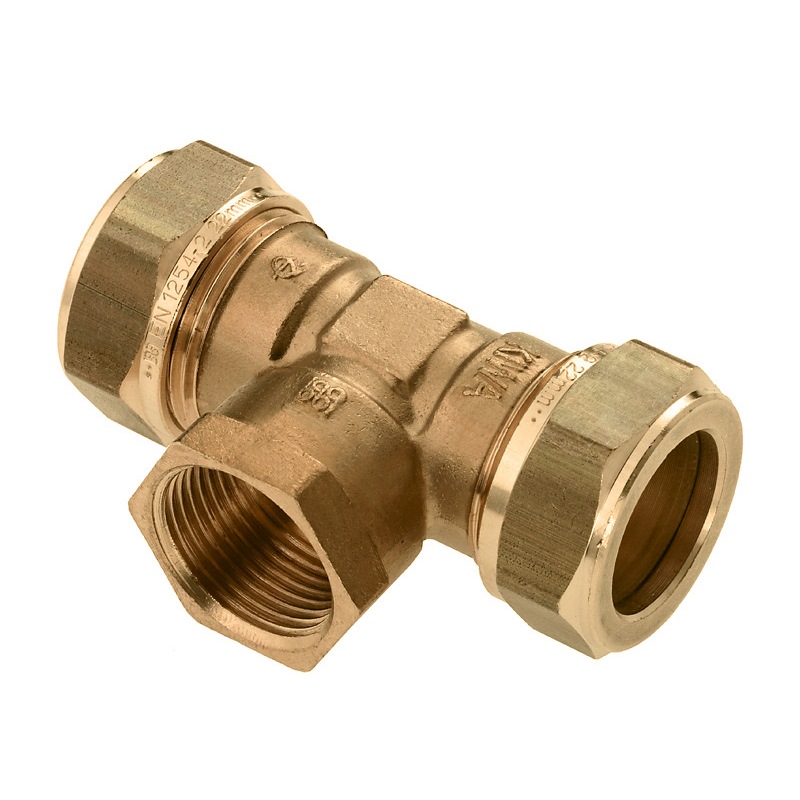 knel verloop t-stuk messing-2 knel verloop t-stuk messing-2