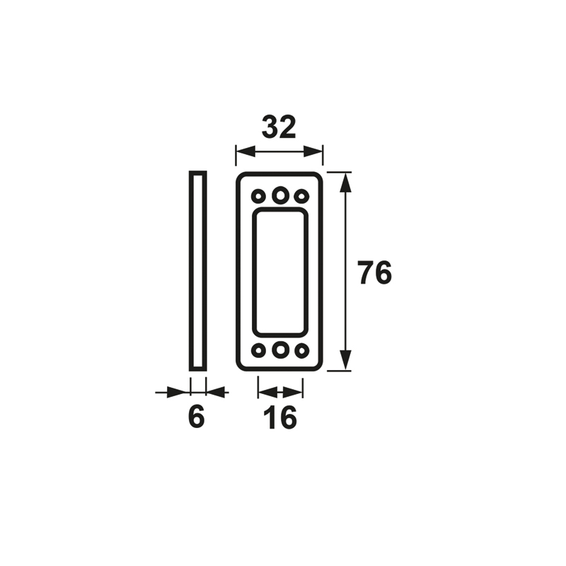 onderlegplaat nylon wit axa-4 onderlegplaat nylon wit axa-4
