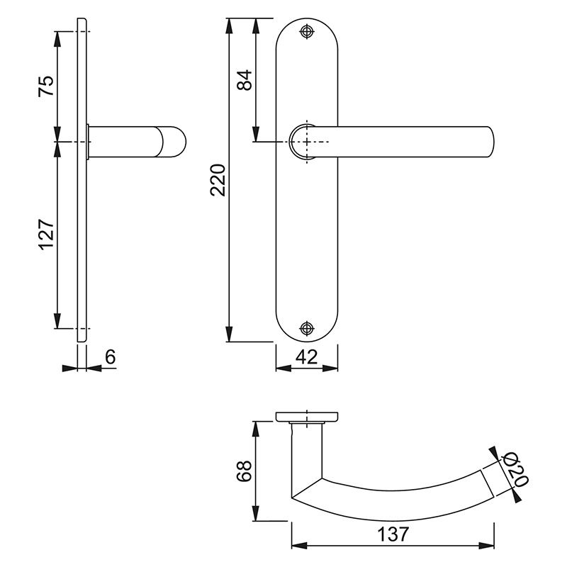deurkrukgarnituur rvs hoppe-3 deurkrukgarnituur rvs hoppe-3