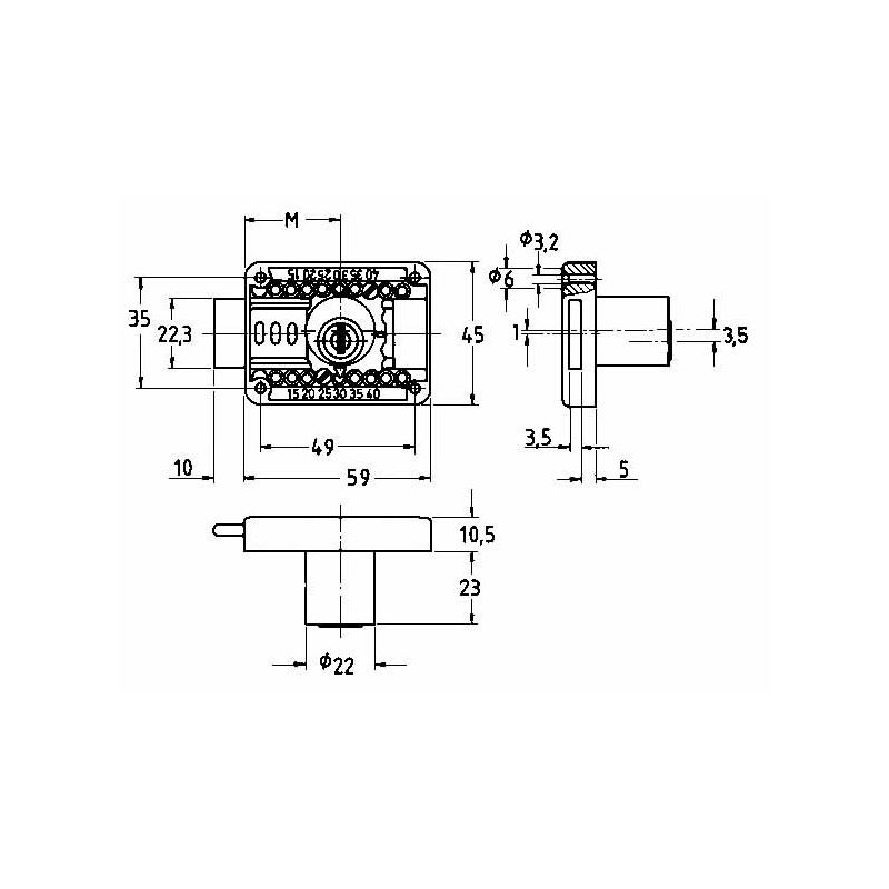 meubelslot vernikkeld verstelbaar junie-3 meubelslot vernikkeld verstelbaar junie-3