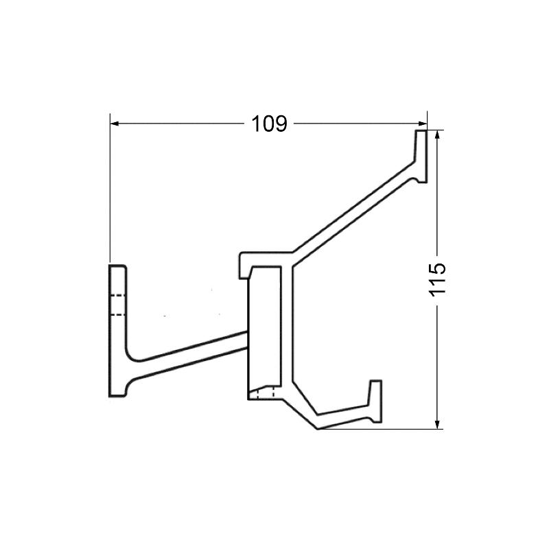 kapstok aluminium f1 mat hermeta-5 kapstok aluminium f1 mat hermeta-5
