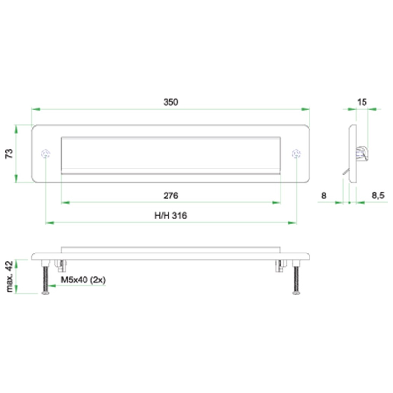 briefplaat rvs a4 oxloc-5 briefplaat rvs a4 oxloc-5