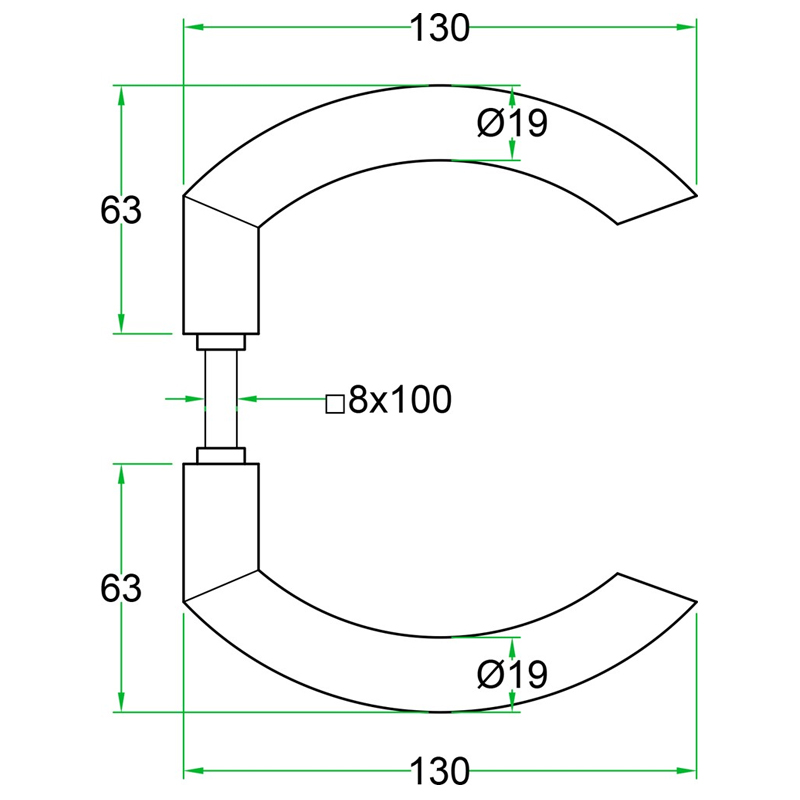 deurkruk rvs a2 oxloc-3 deurkruk rvs a2 oxloc-3
