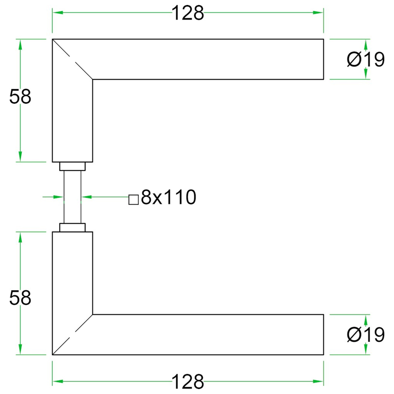 deurkruk rvs a2 oxloc-3 deurkruk rvs a2 oxloc-3