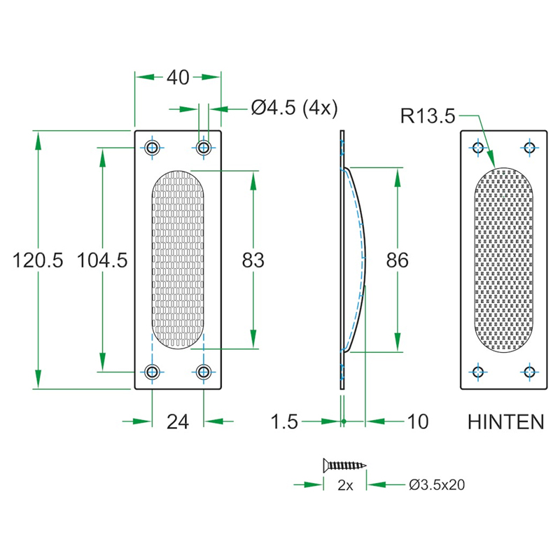 schuifdeurkom rvs oxloc-3 schuifdeurkom rvs oxloc-3