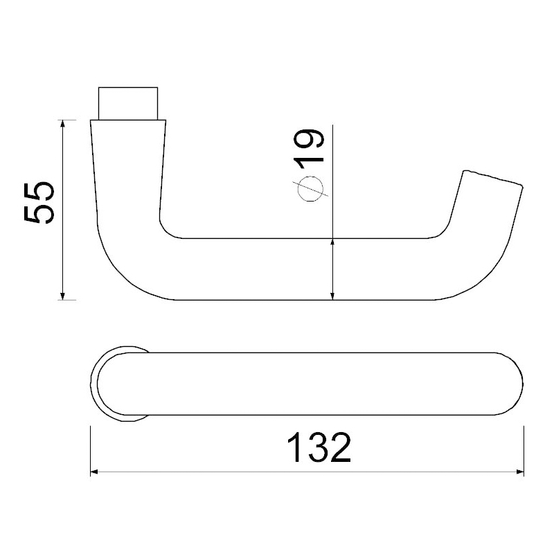 deurkruk aluminium f1 oxloc-5 deurkruk aluminium f1 oxloc-5