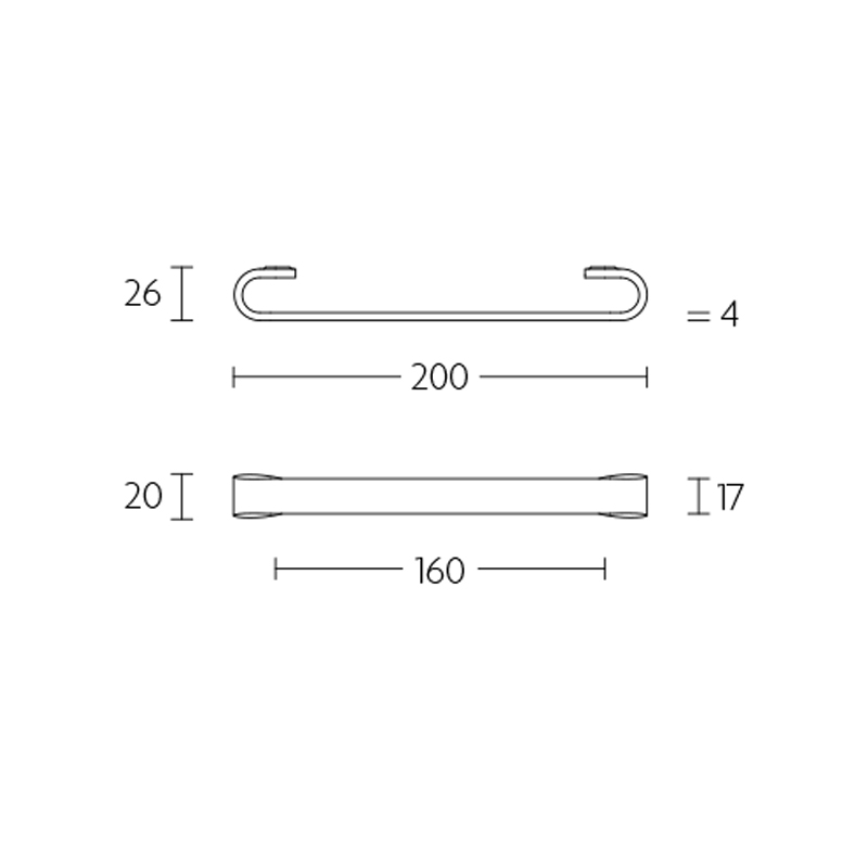 meubelgreep rvs-3 meubelgreep rvs-3