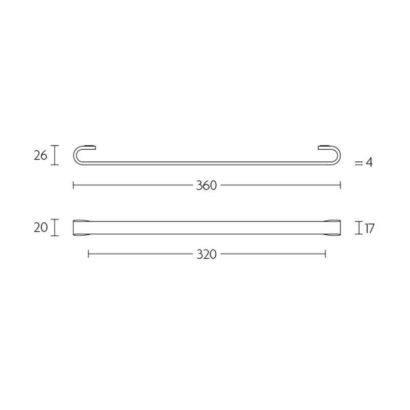 meubelgreep rvs-3 meubelgreep rvs-3