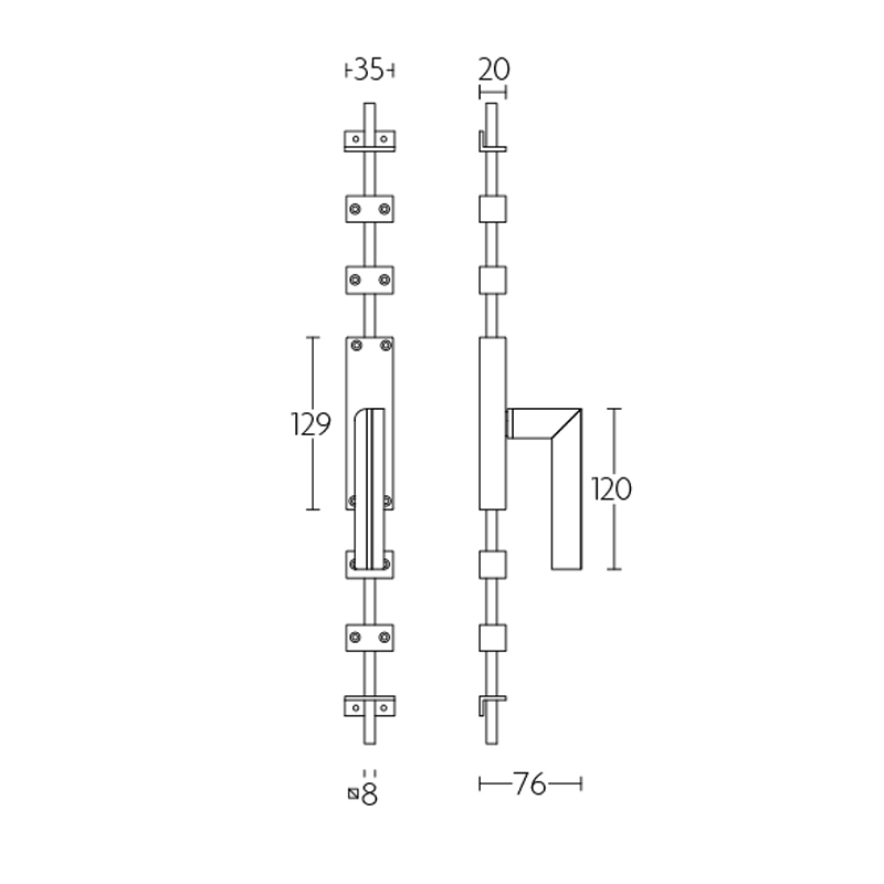krukespagnolet rvs/eiken zwart-2 krukespagnolet rvs/eiken zwart-2