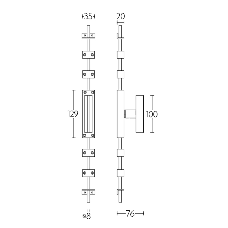 krukespagnolet rvs/eiken-2 krukespagnolet rvs/eiken-2