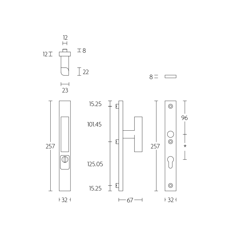 voordeursmalgarnituur rvs-2 voordeursmalgarnituur rvs-2