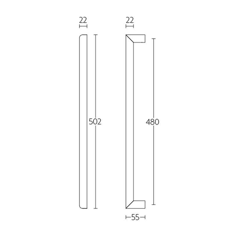 deurgreep rvs-2 deurgreep rvs-2