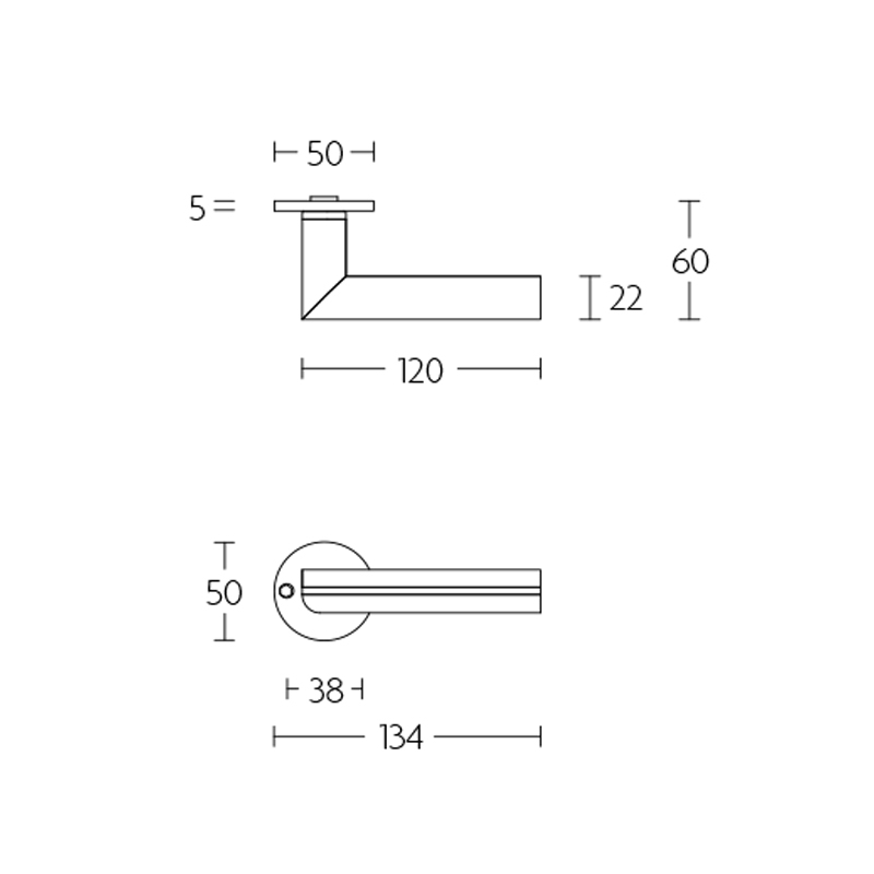 deurkruk rvs/eiken zwart-3 deurkruk rvs/eiken zwart-3