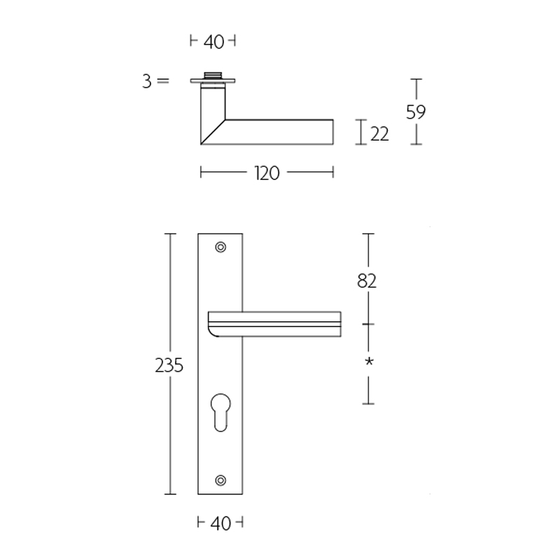 deurkruk rvs/eiken zwart-2 deurkruk rvs/eiken zwart-2