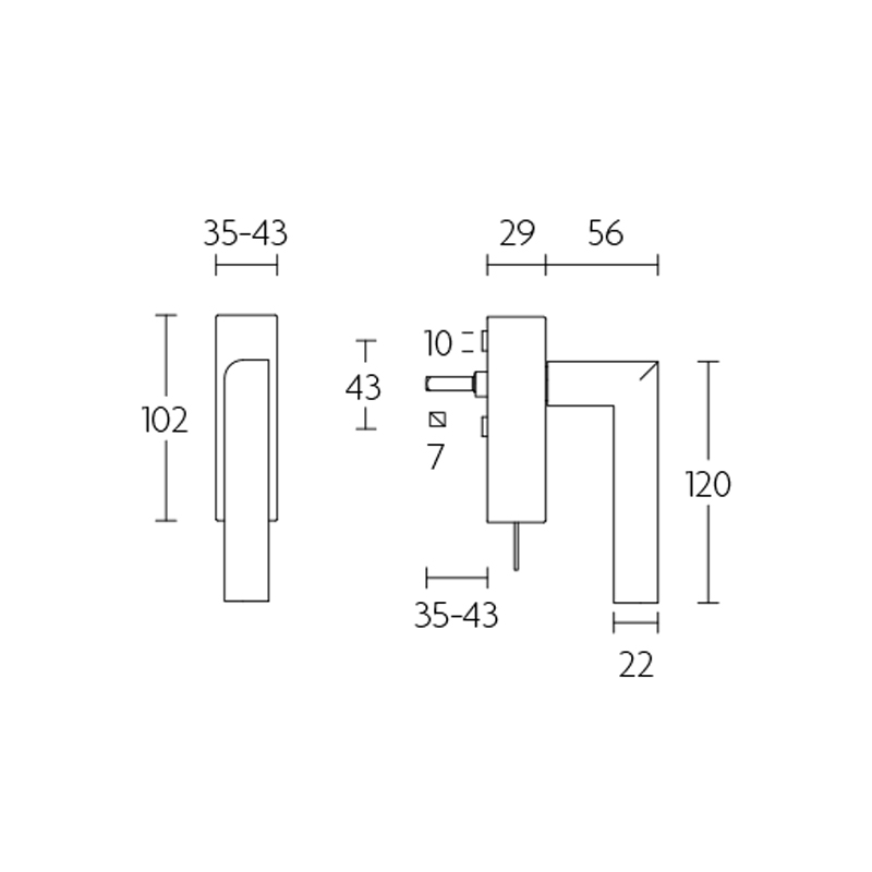 draaikiepkruk rvs-2 draaikiepkruk rvs-2