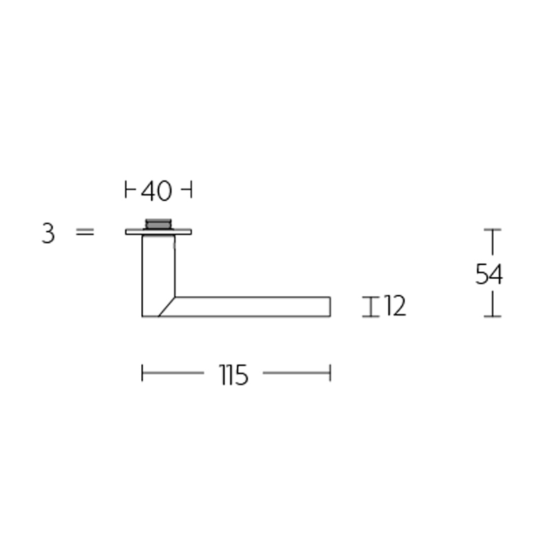 deurkruk rvs-2 deurkruk rvs-2