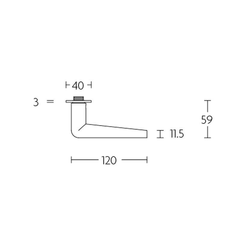 deurkruk rvs-2 deurkruk rvs-2