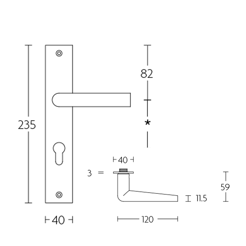 deurkruk pvd mat zwart-2 deurkruk pvd mat zwart-2